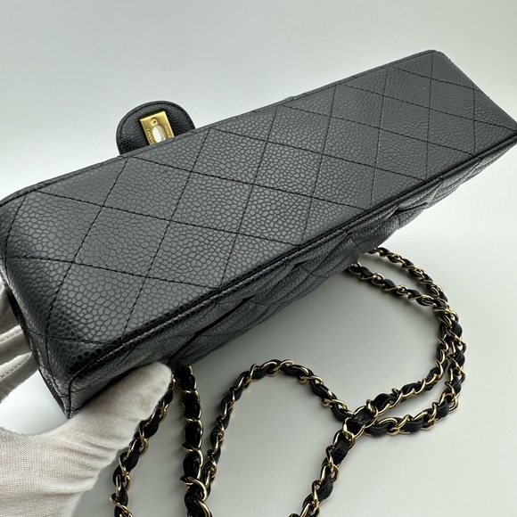 Authentic Chanel flap bag with original box and dust bag. - Picture 12 of 14